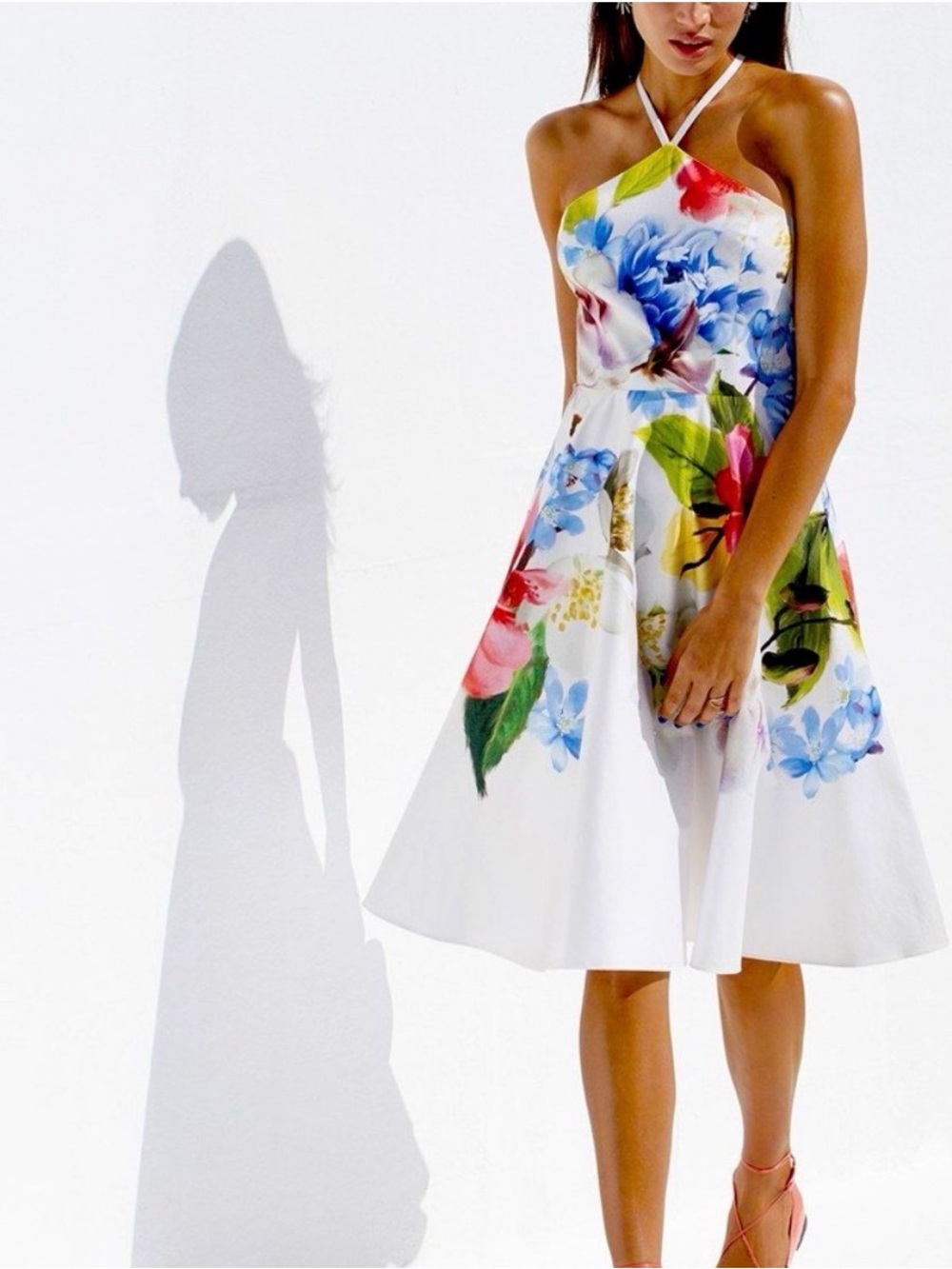 Ted Baker London Vibrant Floral & Butterfly Print